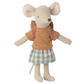 Tricycle mouse, big sister with bag - old rose