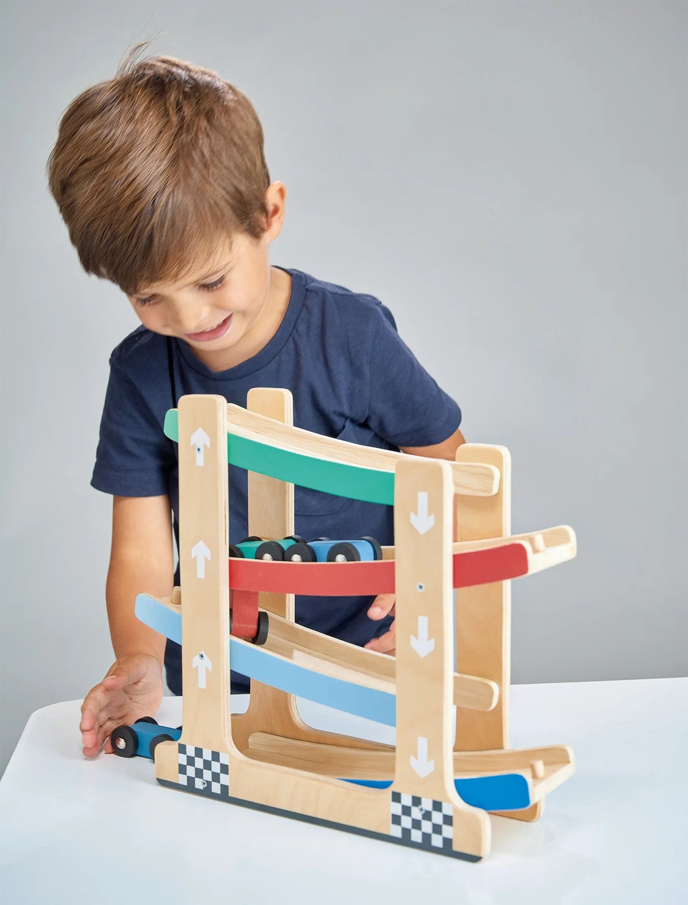 Wooden Ramp Racer Toy