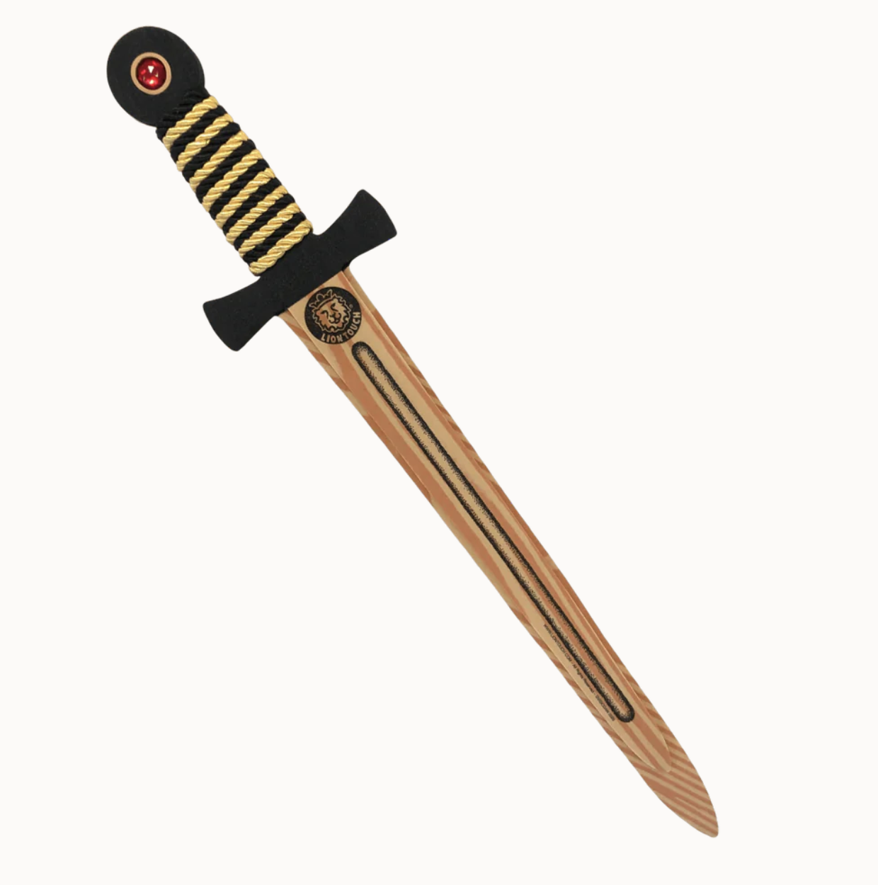 Woodylion "Wooden" Sword in Black and Gold