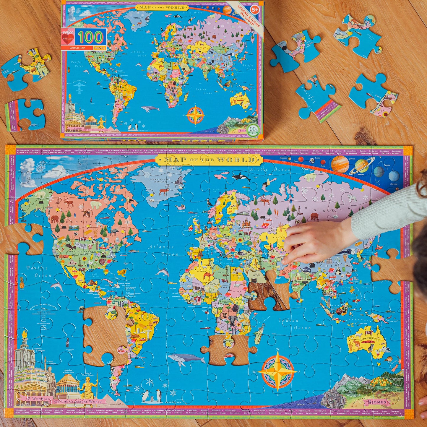 World Map 100 pc Puzzle