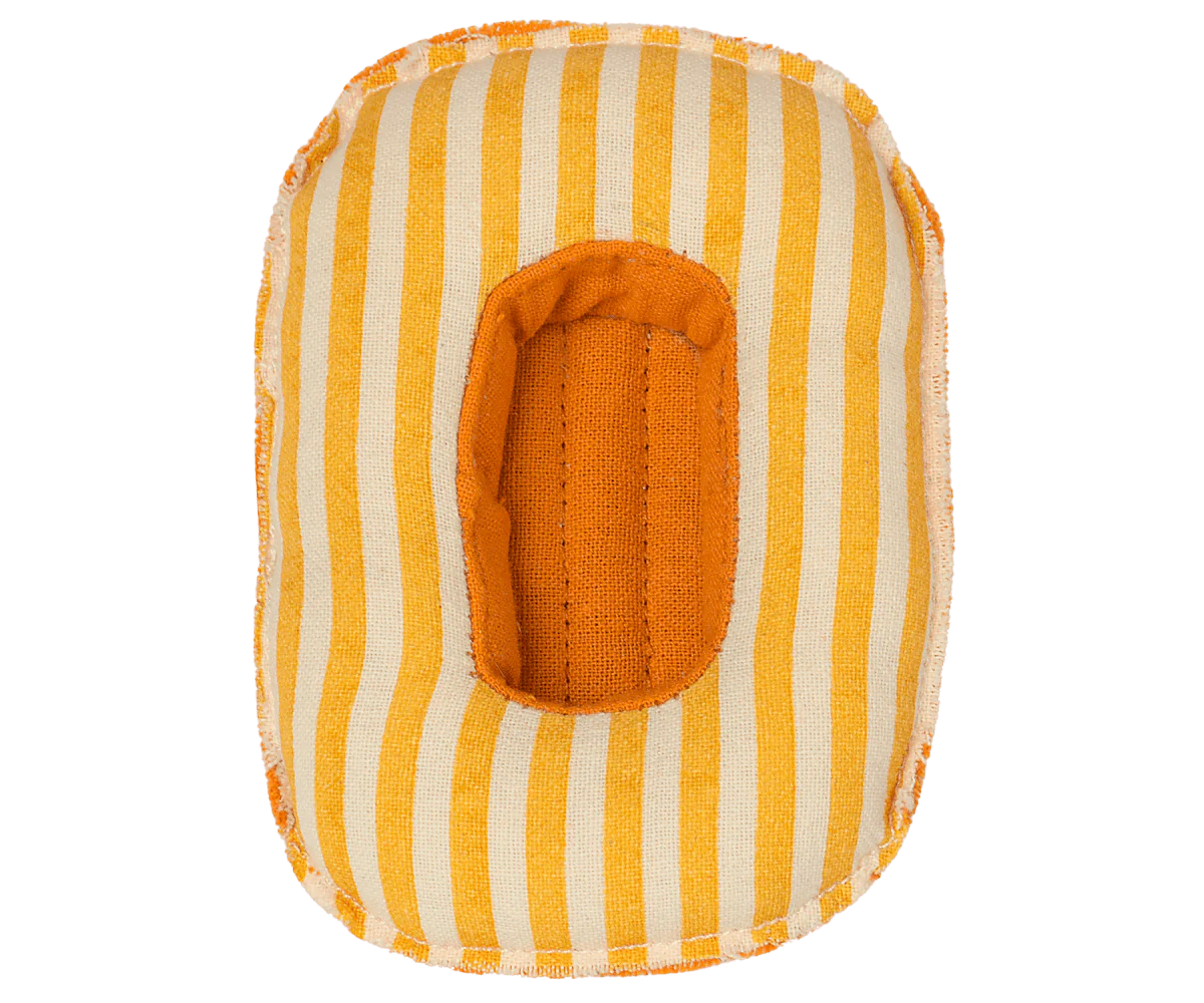 Rubber boat, small mouse - Yellow stripe