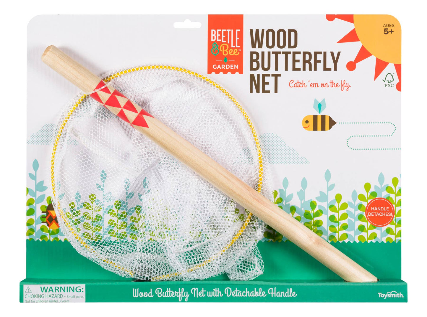 Beetle & Bee Butterfly Net - FSC Certified-Outdoor Play
