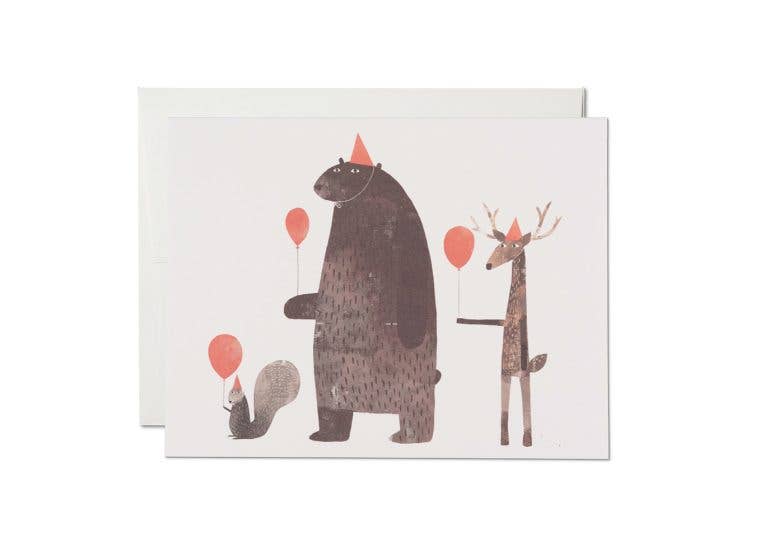 Party Animals birthday greeting card