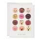Baby Faces baby greeting card