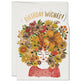 Floral Tresses birthday greeting card