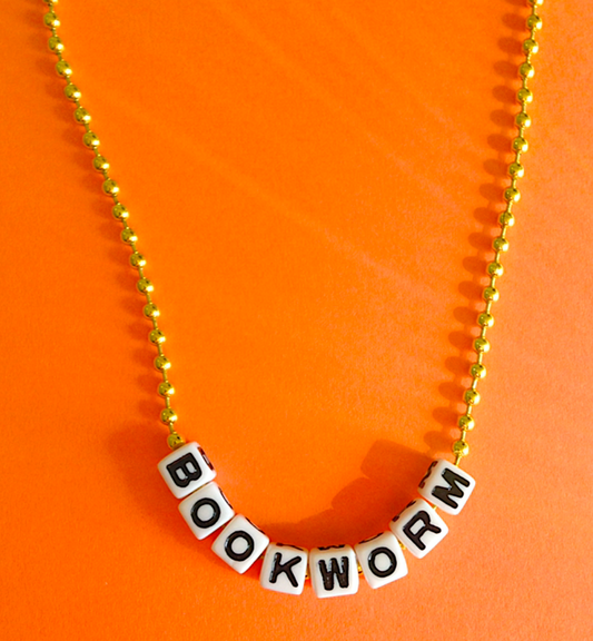 "BOOKWORM" Necklace