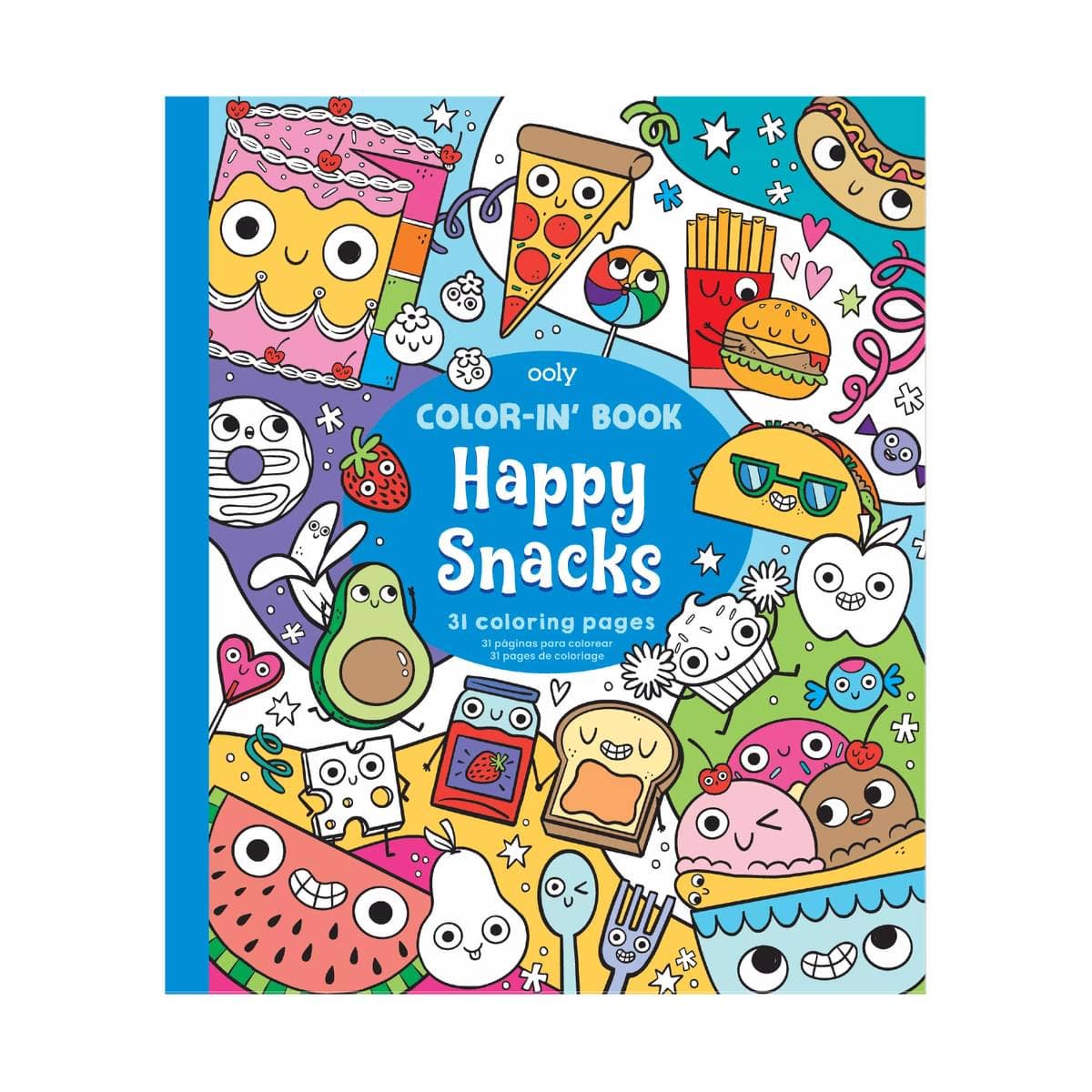 118-306 - Color-in' Book: Happy Snacks (8" x 10")