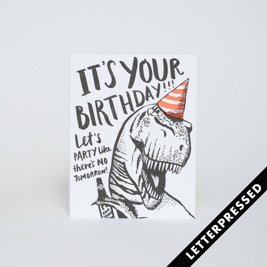 HELLO! LUCKY -- T-Rex Birthday: Plastic sleeve