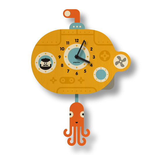 Submarine Pendulum Clock - Wood