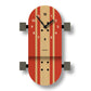 Skateboard Pendulum Clock - Wood