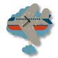 Airplane Pendulum Clock - Wood