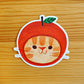 Apple Hat Cat Sticker