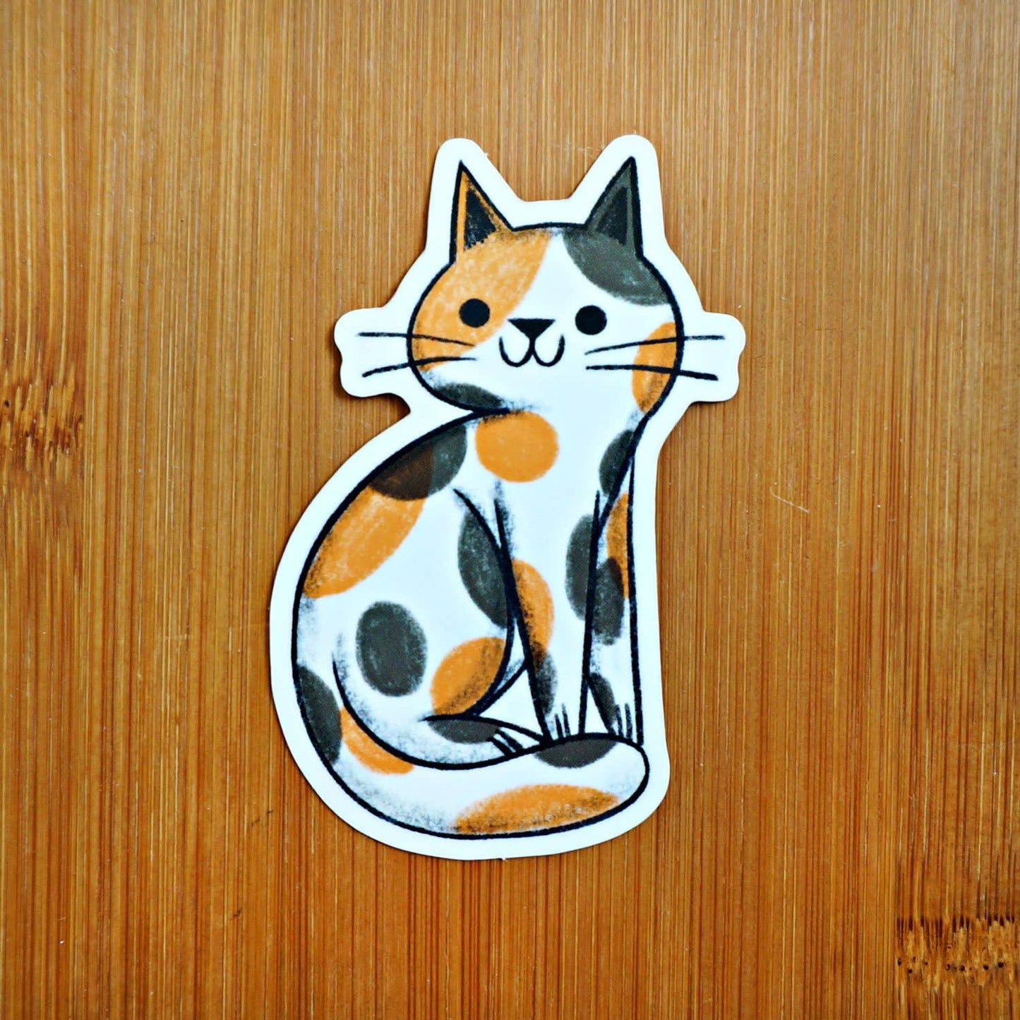 Suzy Q Calico Cat Sticker