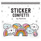 Cloudburst Sticker Confetti