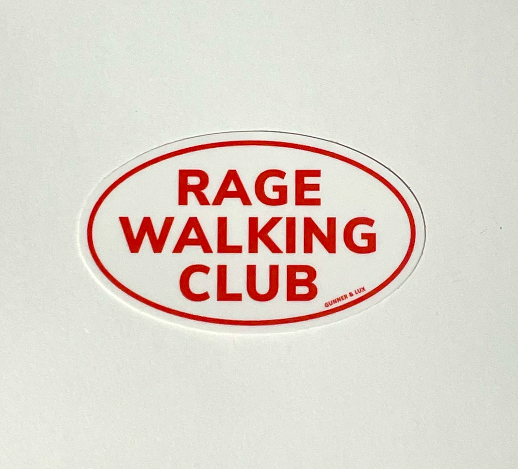 RAGE WALKING CLUB STICKER