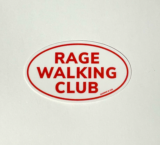 RAGE WALKING CLUB STICKER