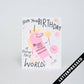 HELLO! LUCKY -- Out Of This World Birthday: Plastic sleeve