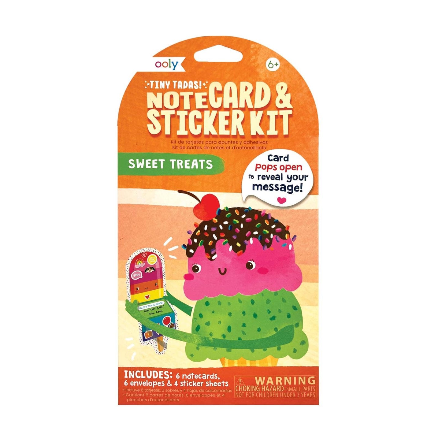 Tiny Tada! Note Cards & Sticker Set - Sweet Treats