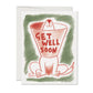 Healing Dog get well greeting card