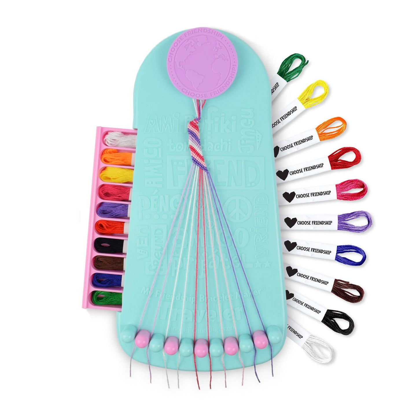 My Friendship Bracelet Maker, 20 Pre-Cut Threads: Cotton Candy