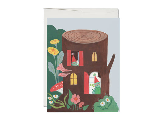 Happy Birthday Log birthday greeting card