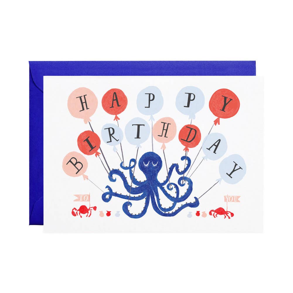 Eight Balloons - Greeting Card