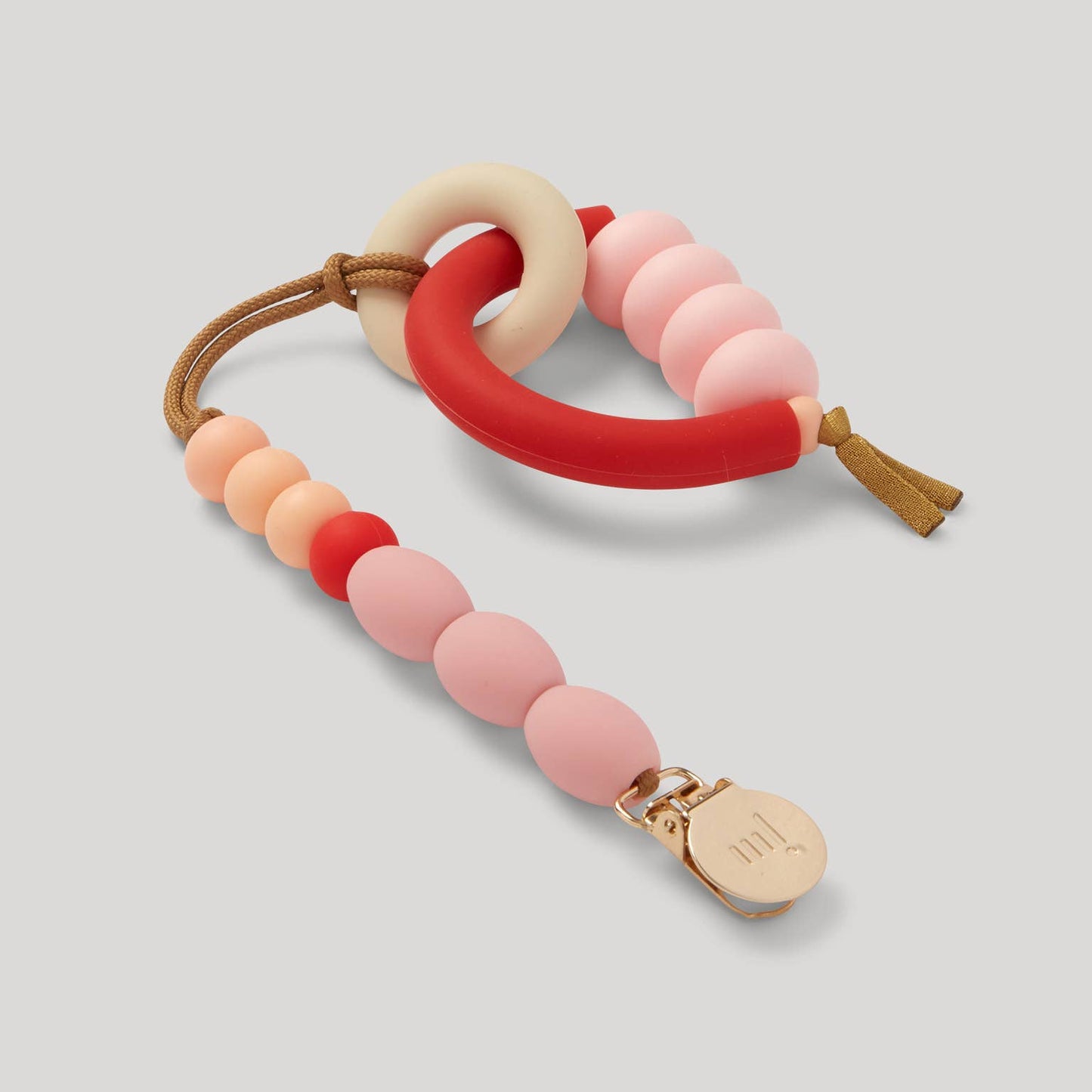 Rose Arch Ring Teether + Clip Set